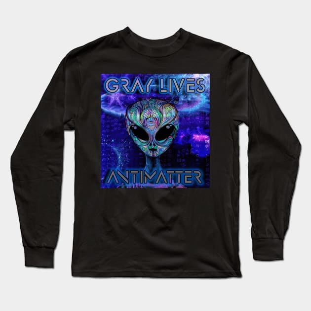 Gray-Reptilian Long Sleeve T-Shirt by Erik Morningstar 